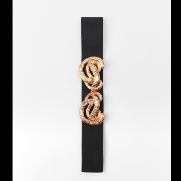 ZARA BUCKLED STRETCH BELT - Picture 4 of 6